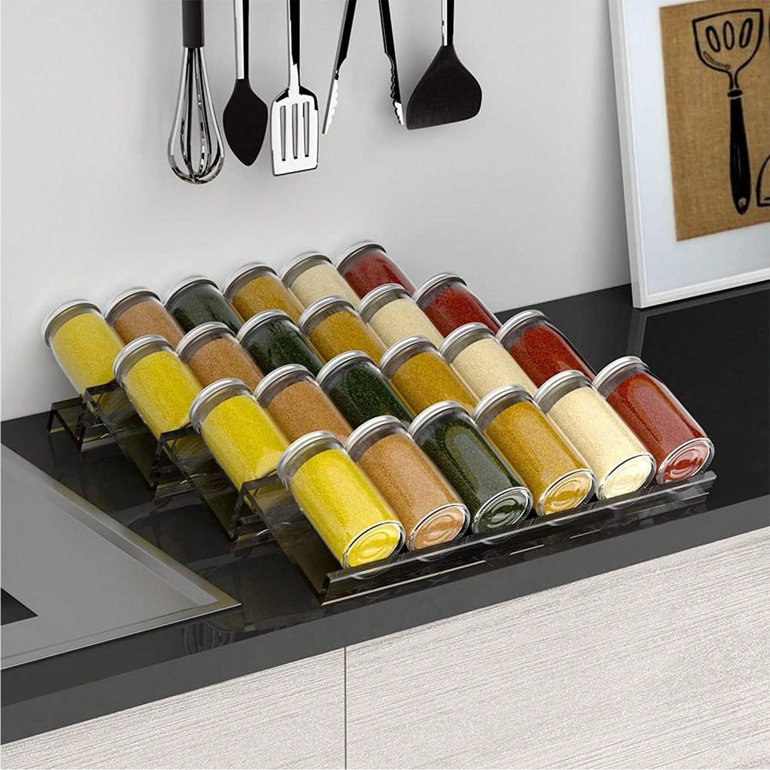 4/2 Layer Spice Drawer Organiz - đánh giá và giá Kitchen Appliances Cabinet
