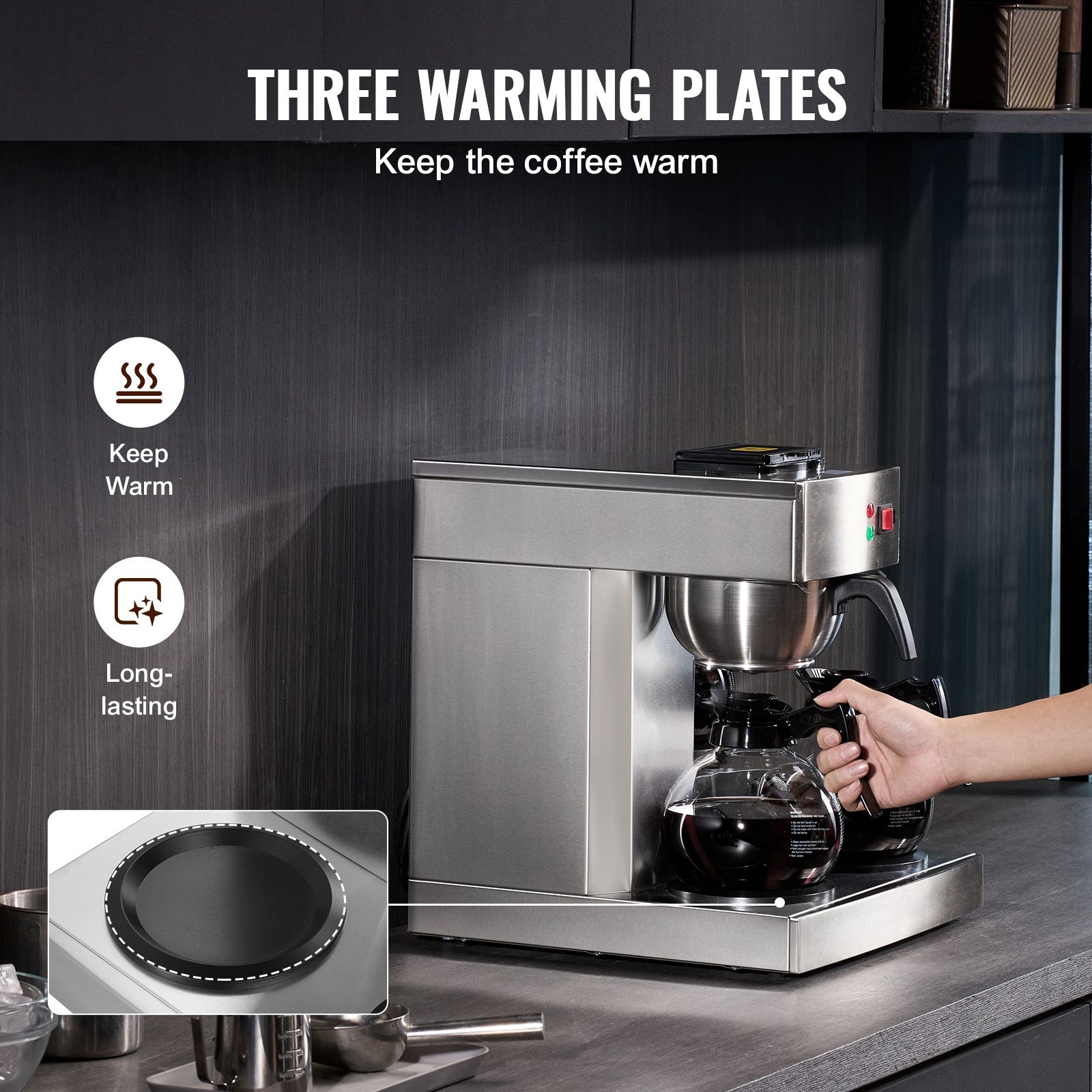 12 Cups Commercial Drip Coffee - đánh giá và giá Coffee Maker