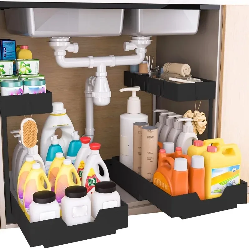 Under Sink Organizer 2 Layer S - đánh giá và giá Kitchen Appliances Cabinet